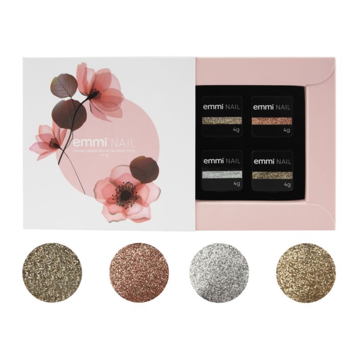 Creamy colorgel sæt med 4 glitter