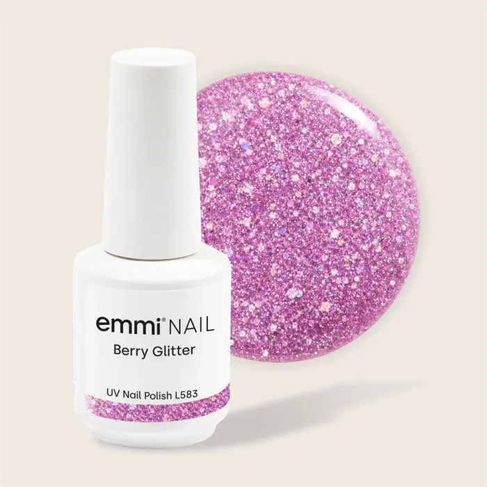 UV-lakk - Berry glitter