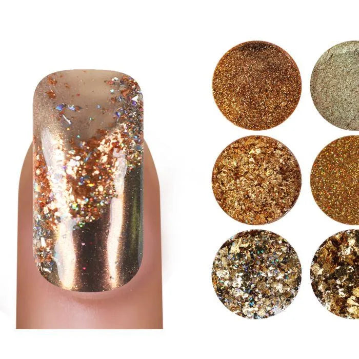 Chrome powder sæt guld