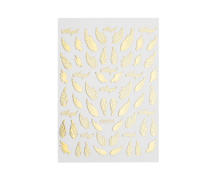 3D angel nail stickers