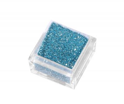 Himmelblå glitter - fint