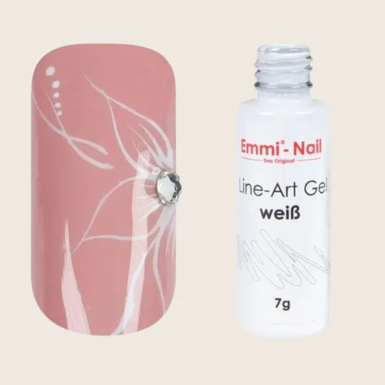 Line art gel - Hvid