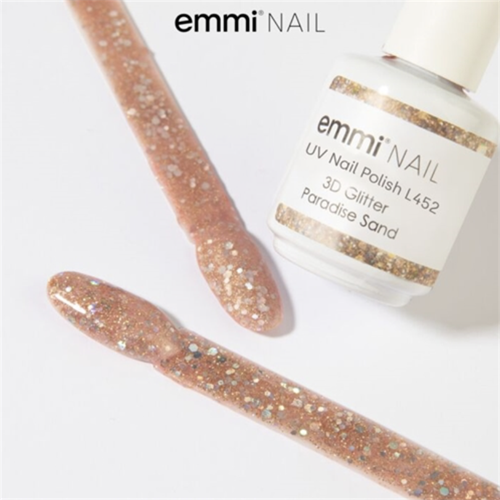 UV-lakk 3D glitter paradise - sand