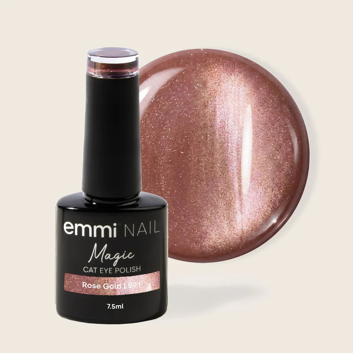 UV-lakk magic cat eye - Rose gold