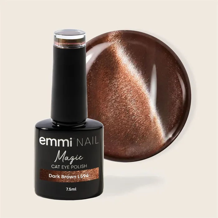 UV-lakk magic cat eye - Dark brown