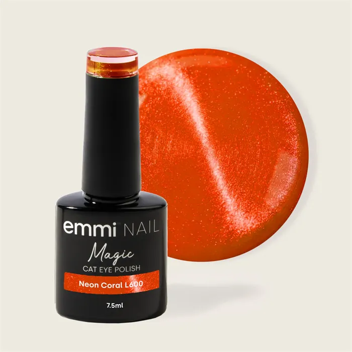 UV-lakk magic cat eye - Neon coral