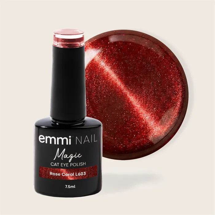 UV-lakk magic cat eye - Rose coral