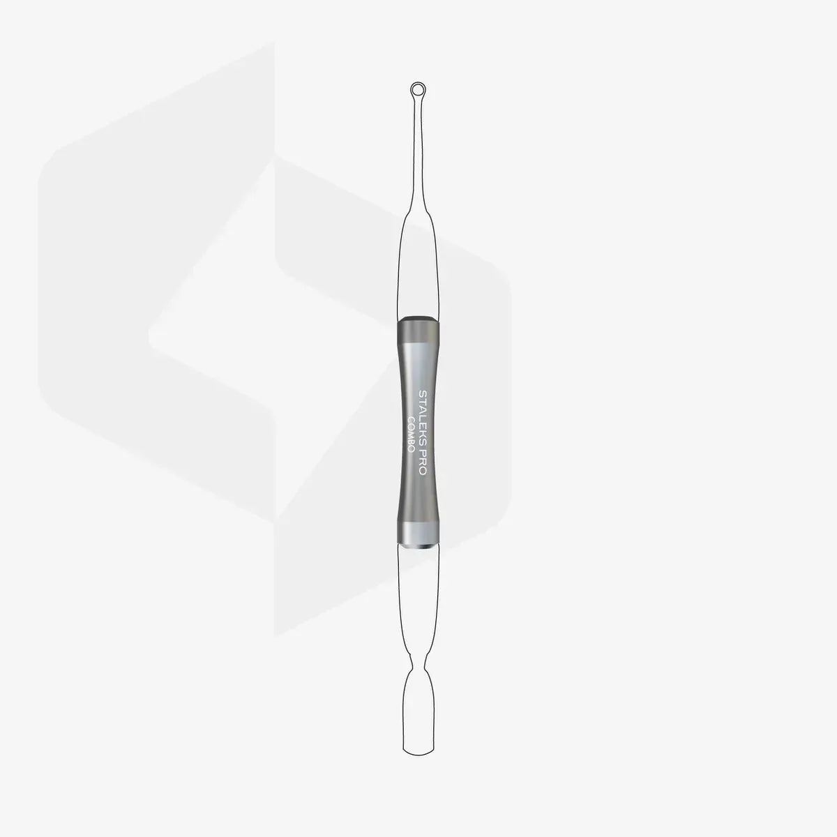 Staleks UNIQ 10b silver combo håndtag