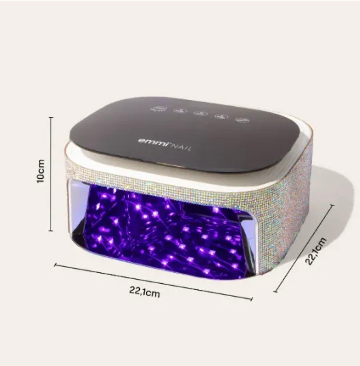 Digital glitter LED lampe