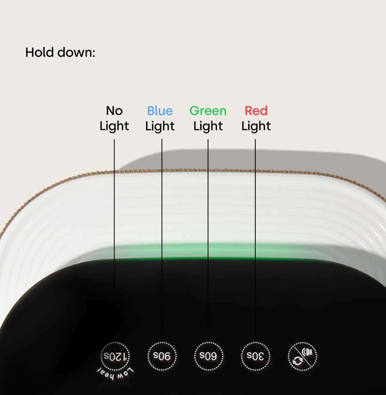 Digital glitter LED lampe