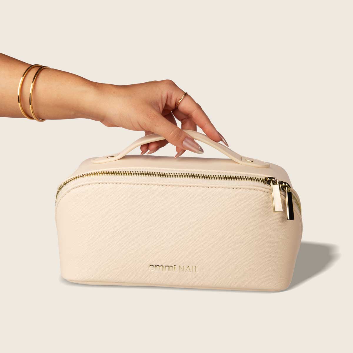 Beauty bag med guld logo